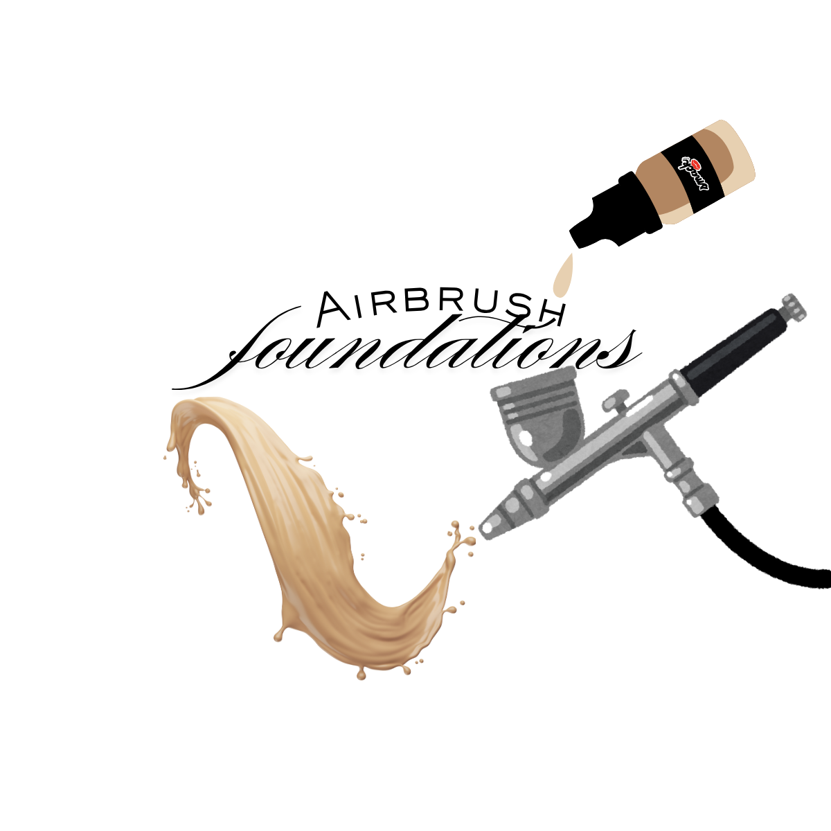 Airbrush Foundations - Liquid to Matte Finish