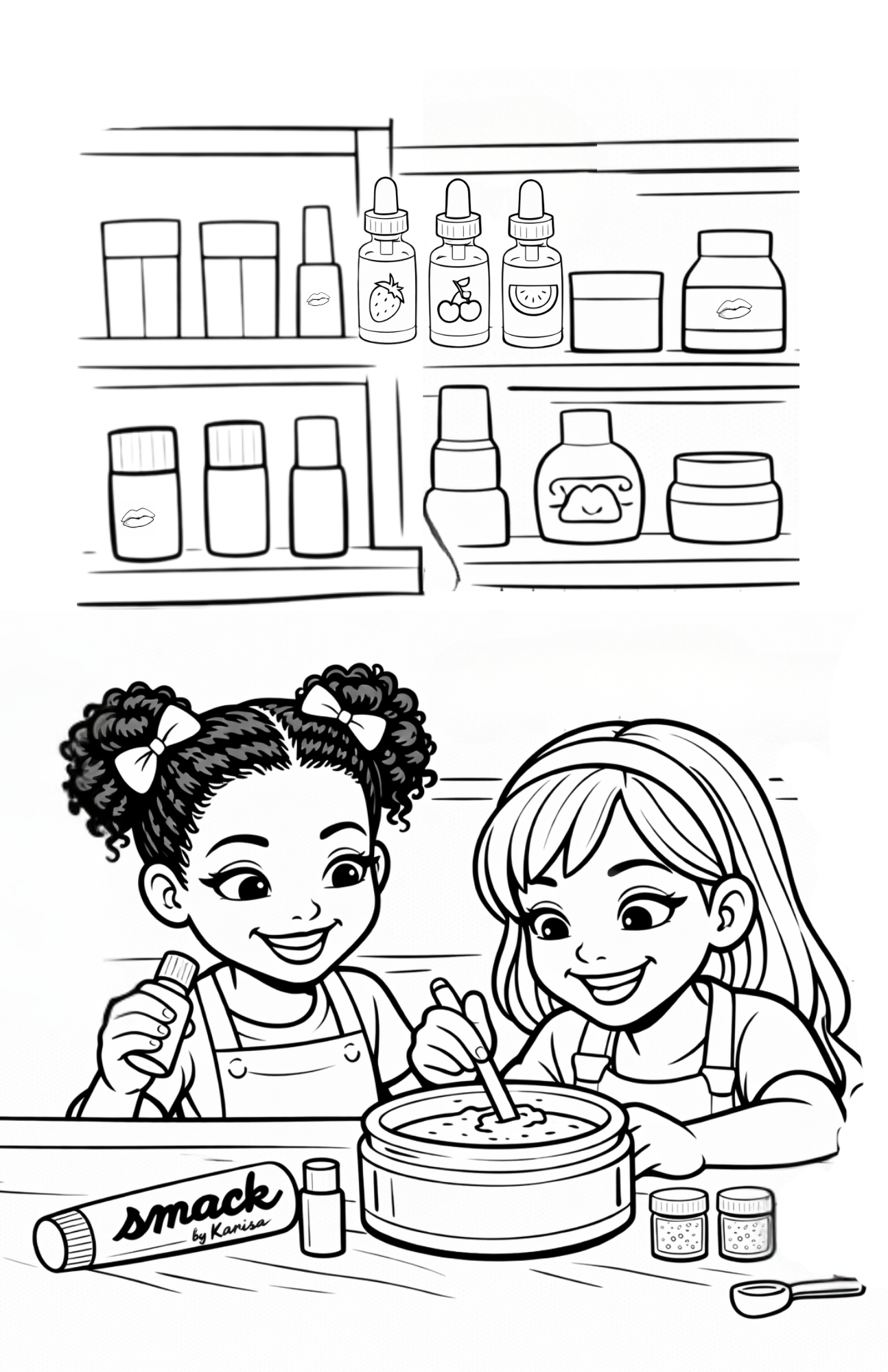 Little Lip Mixologist Coloring Book (Digital File)
