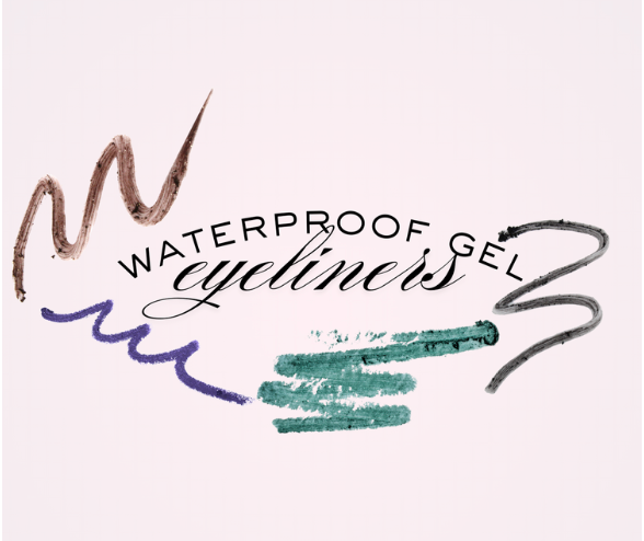 Waterproof Gel Eyeliners with built in sharpener